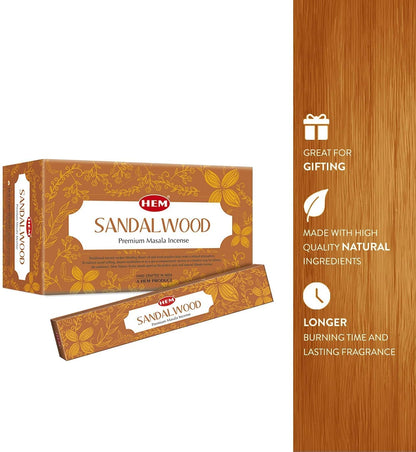 Premium Sandalwood Incense Sticks