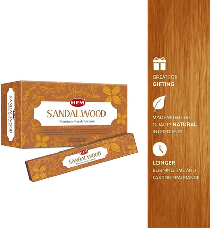 Premium Sandalwood Incense Sticks